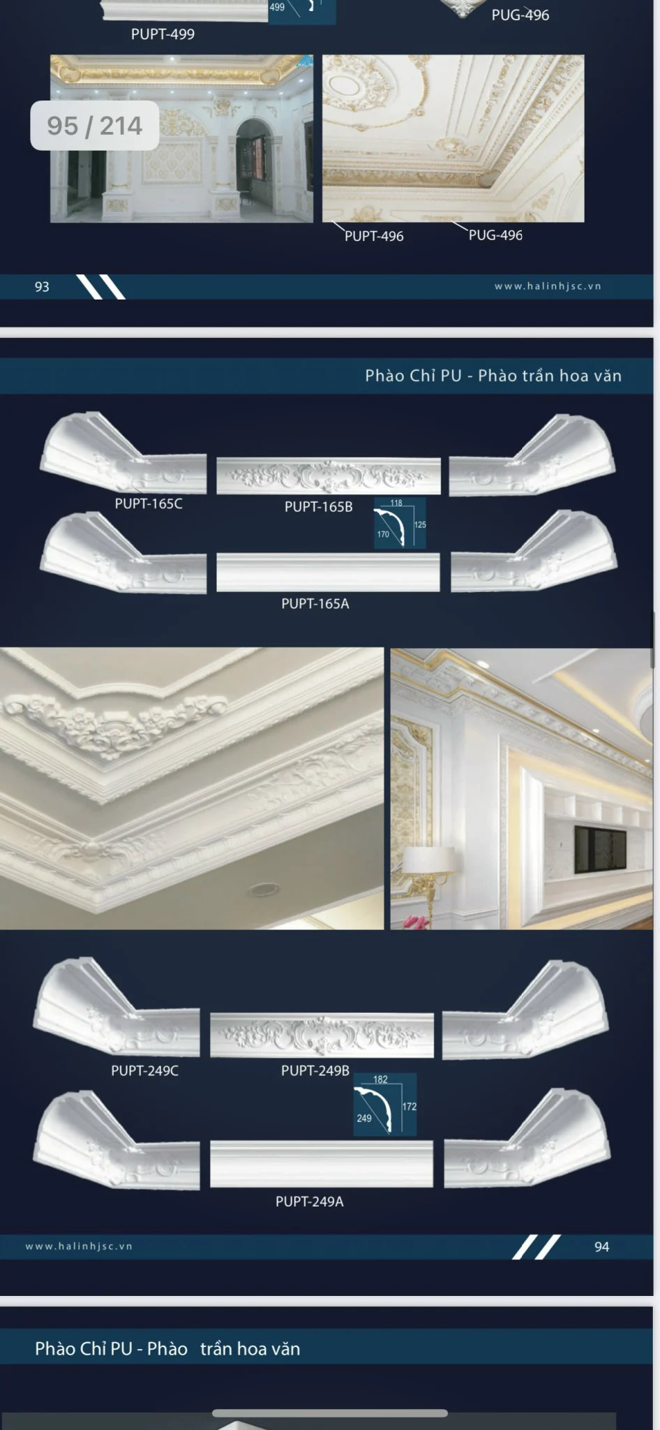 Phào chỉ PU,PS | Nội thất HCK