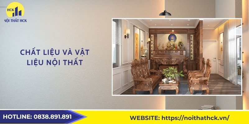 Chất liệu và vật liệu nội thất