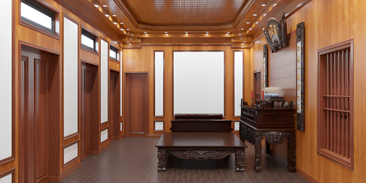 Dự án thiết kế nội thất phòng thờ tại Vĩnh Phúc