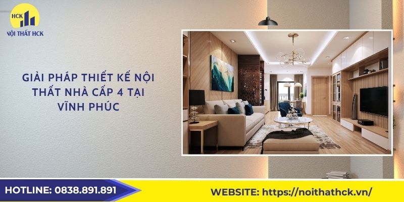 Giải pháp thiết kế nội thất nhà cấp 4