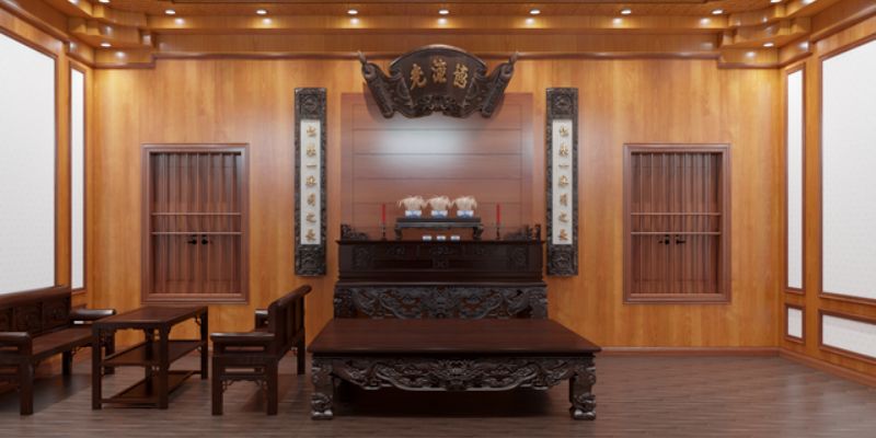 Kết quả dự án thiết kế nội thất phòng thờ tại Vĩnh Phúc