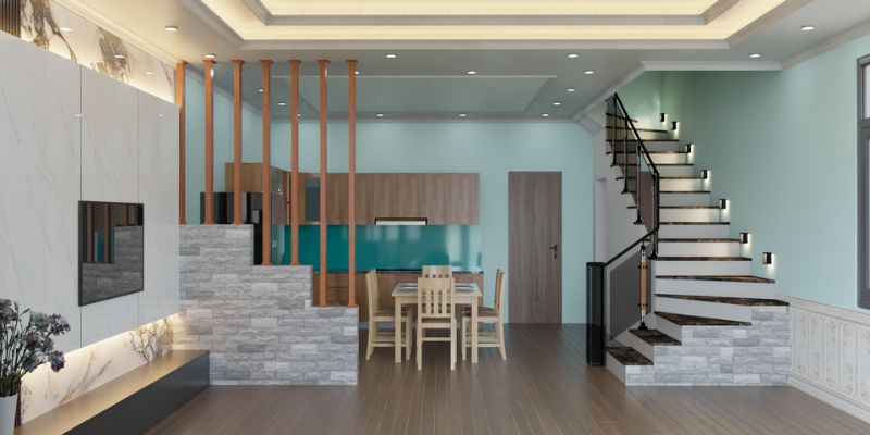 Không gian liền kề bếp tiện nghi