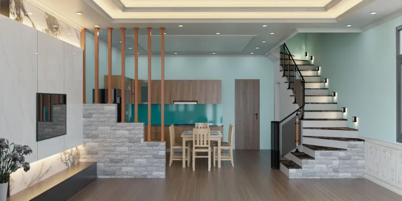 Không gian liền kề bếp tiện nghi