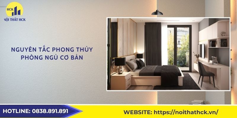 Cách bố trí nội thất phòng ngủ chuẩn phong thủy