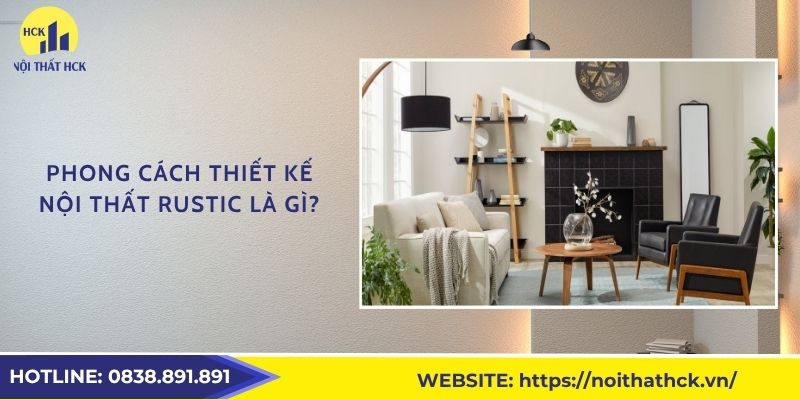 Phong cách thiết kế nội thất Rustic