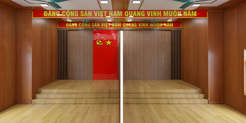 Phòng hội trường UBND xã Hải Lựu