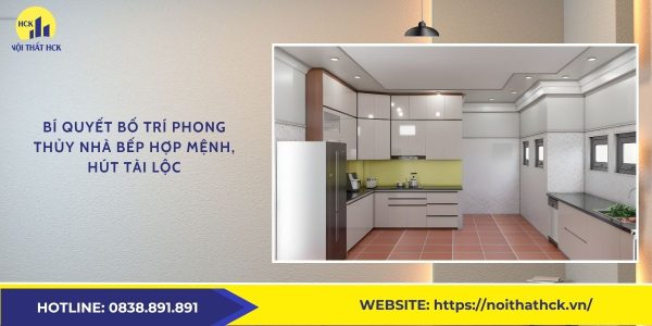 Bí quyết bố trí phong thủy nhà bếp hợp mệnh, hút tài lộc