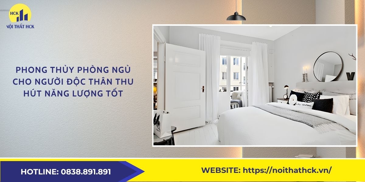 Phong thủy phòng ngủ cho người độc thân