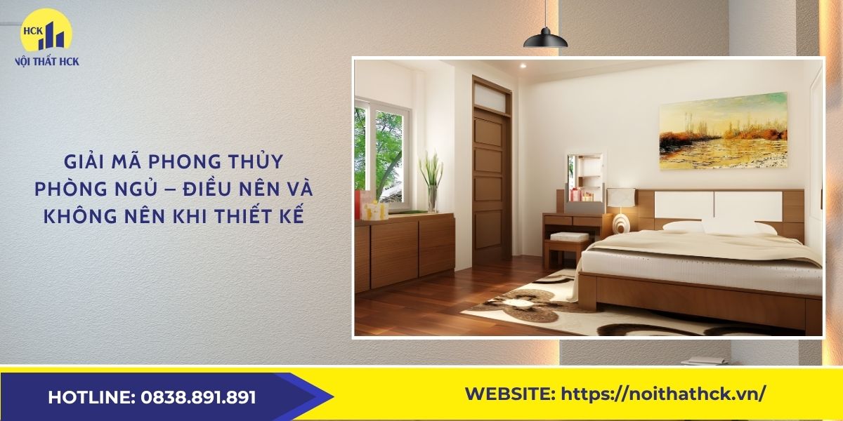 Giải mã phong thủy phòng ngủ – Điều nên và không nên khi thiết kế