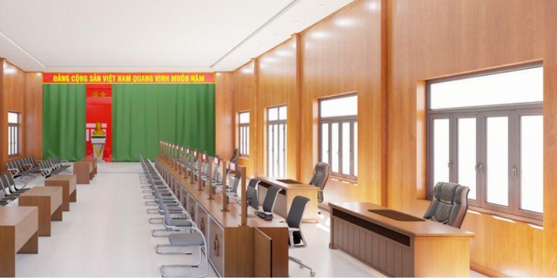 Phòng tiếp dân lớn Hải Lựu