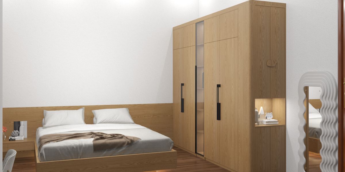 Dự án thiết kế nội thất phòng ngủ gỗ tại Tam Dương