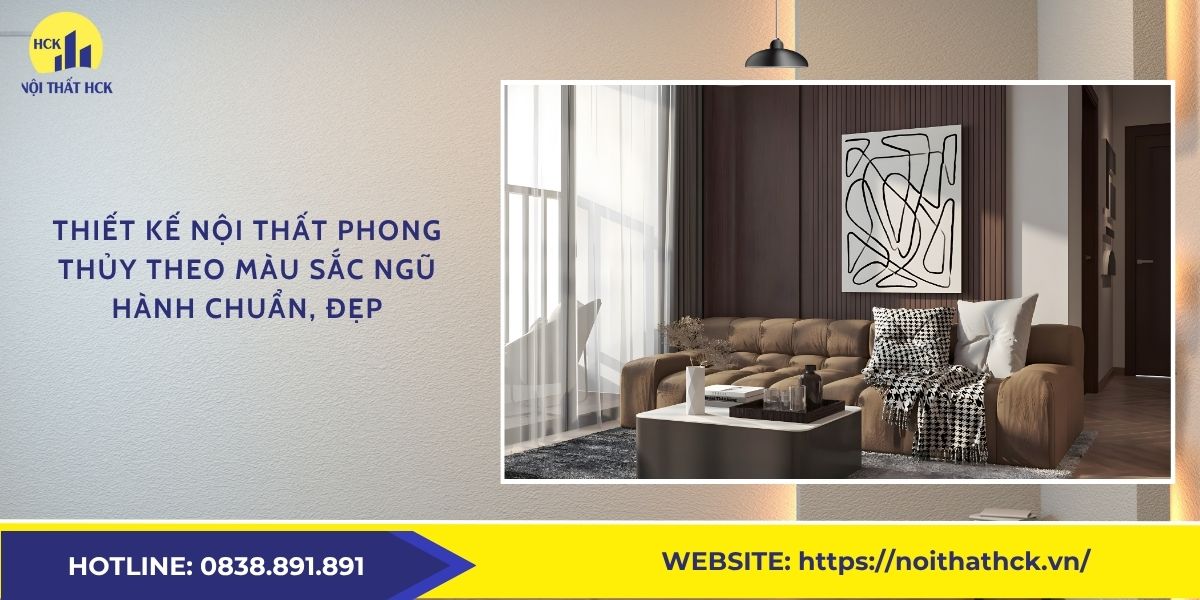 Thiết kế nội thất phong thủy theo màu sắc ngũ hành