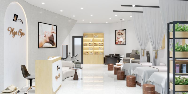 Thiết kế nội thất trong dự án Spa