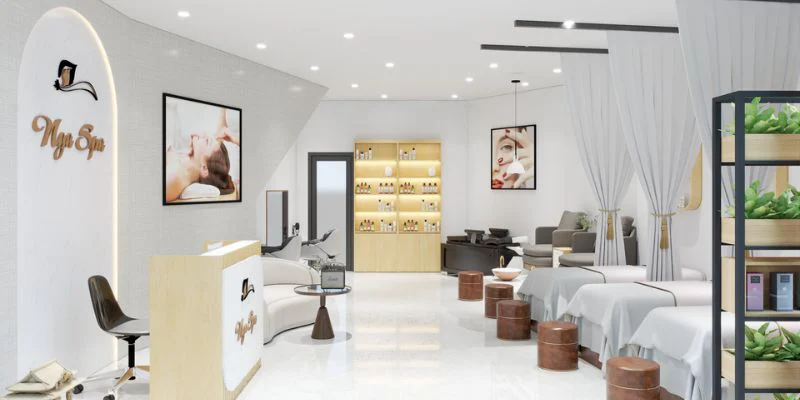 Thiết kế nội thất trong dự án Spa