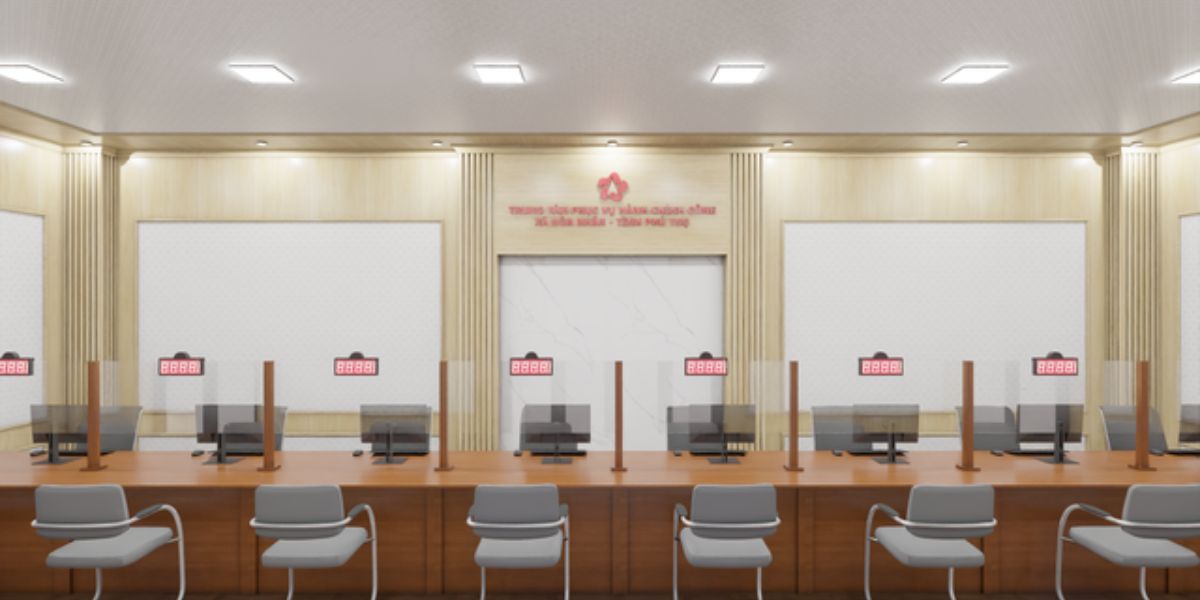 Thiết kế nội thất UBND xã Hải Lựu tại Vĩnh Phúc