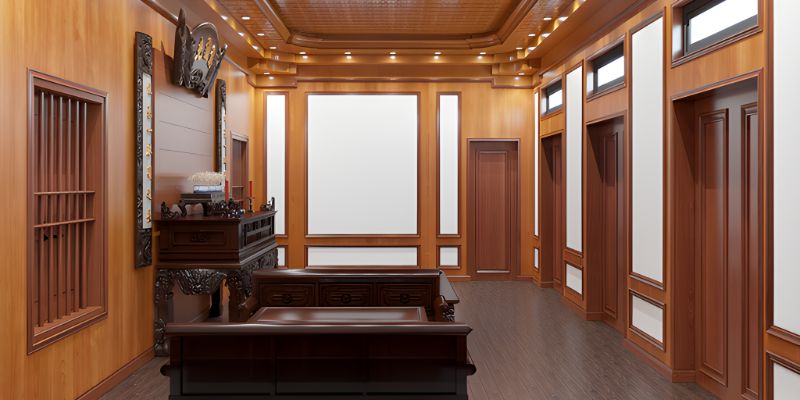 Tổng quan dự án thiết kế nội thất phòng thờ