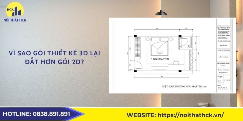 Vì sao gói thiết kế 3D lại đắt hơn gói 2D?